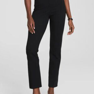 SPANX smooth™ Perfect Fit Ponte Slim Straight Pant in Black Sz Small Activewear